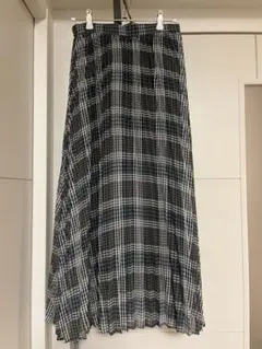 GU プリーツスカート チェック柄