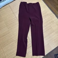 センタープレス スラックス ボルドーのサムネイル