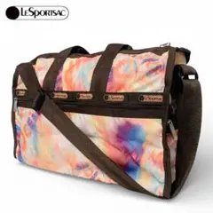✨極美品 LeSportsac 2wayボストンバッグ コーラルウェイ柄 鍵付き