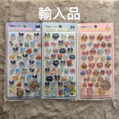 たまごっち まめっち みみっち めめっち　ボンボンドロップシール 3枚セット