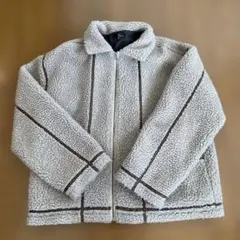 ZIP FIVE ボアブルゾン Mサイズ グレー