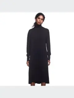 UNIQLO +J ユニクロプラスジェイ　タートルネック　ロングニットワンピース