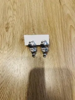 アネモネ　イヤリング　シルバー