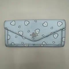 Coach With Western Heart Wallet Blue