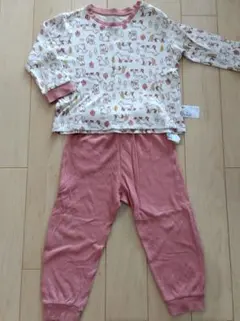 ユニクロ♡動物柄コットンパジャマ 90cm