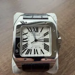 Cartier サントス100 LM 自動巻き レザーベルト メンズ 腕時計のサムネイル