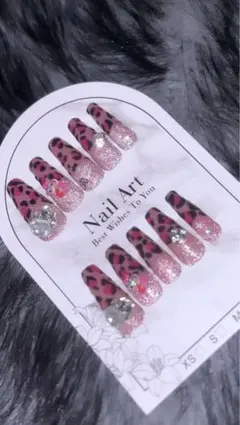 レオパード柄ネイルチップセット