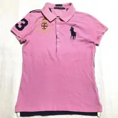 希少 90s ラルフローレン ビッグポ二ー ポロシャツ 短丈 y2k swag