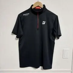ブリヂストンゴルフ　ハーフジップ　モックネック　シャツ　メンズ　Mのサムネイル