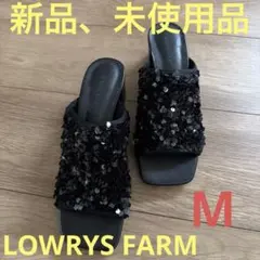 LOWRYS FARM ディープアッパーサンダル ブラック Mサイズのサムネイル