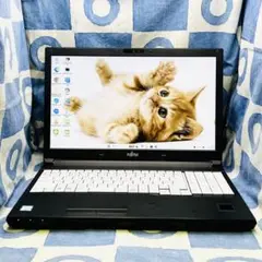 爆速SSD512GB☆シックな黒ノートパソコン♪カメラ付き！Windows11