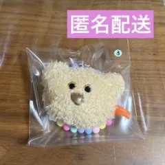 mojojojo ビーズチェーン付きフェイスマスコット　茶色　くま　③