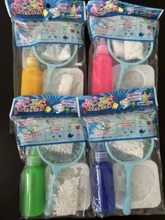 【セリア】ぷにぷにマジックアニマル 4個セット 工作キットのサムネイル