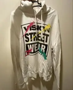 VISION STREET WEAR パーカー ホワイト L