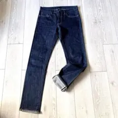 ユニクロ 赤耳 カイハラデニム W30 スリムストレート ストレッチ