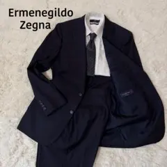 ☆美品☆Ermenegildo Zegna スーツ　2Bシングル　ネイビー　A6のサムネイル