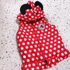 USED♡ ベビードール　ミニーちゃん　フード付きベスト　120cm