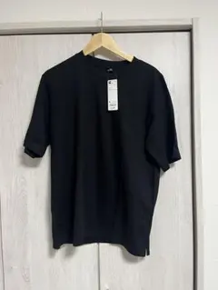 【新品、未使用】GU/ドライポンチT(5分袖) ブラック　M 黒
