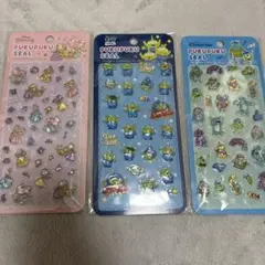 PUKUPUKUシール 3枚セット ディズニーキャラクター