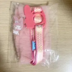 【新品】USJ ユニバ　マイメロディ　ペットボトルホルダー　フリル　ストラップ