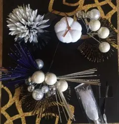 【購入時9,680円 新品髪飾り4点セット】成人式•結婚式•浴衣などに♪