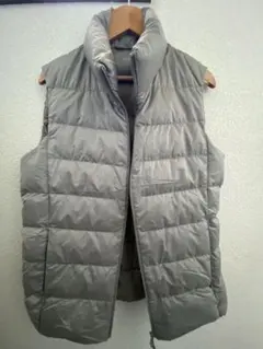 【美品】UNIQLO ユニクロ ウルトラライトダウン　ダウンベスト　 M グレー