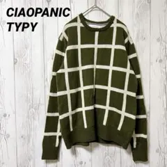 【チャオパニックティピー】メンズ　長袖セーター　M　ウール混　暖かい