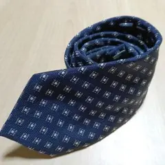 新品未使用]ネイビー ドット ネクタイクレストブリッジ ブラック