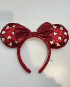 ディズニー ミニー スパンコール カチューシャ