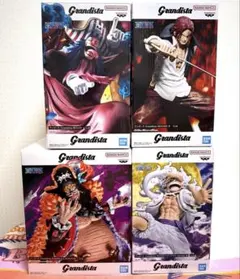 ワンピースGrandista シャンクス バギー ルフィ 黒ひげ フィギュア4種