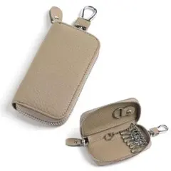 すっきり収まる★スマートキーケース/車鍵入れ/6連フック 大容量/本格牛革レザー