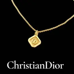 Christian Dior スクエア CDロゴ ネックレス