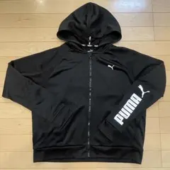 プーマ　フーデッドジャケット　黒XL　ストレッチ
