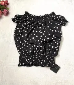 新品ambient ドットフリルトップス