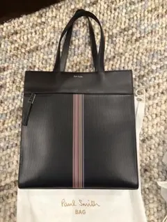 Paul Smith トートバッグ マルチストライプ ブラック【最終値下】のサムネイル
