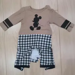 ミッキー　長袖　ロンパース　70センチ　ディズニー