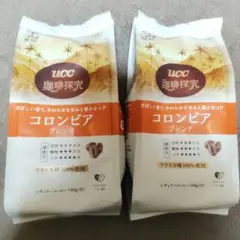 UCC　珈琲探究　コロンビアブレンド　アラビカ種100%使用　140g(豆)×2のサムネイル