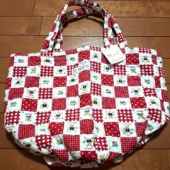 Mint チェック柄トートバッグ