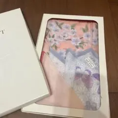 HANAE MORI ハンカチ 桜・蝶柄 箱付き