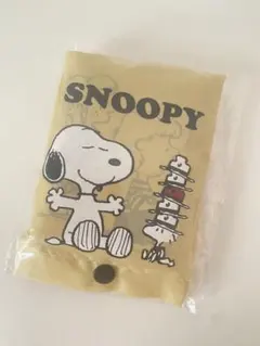 【新品未使用】スヌーピー　折りたたみ　エコバッグ　マイバック　ベージュ