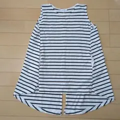 LEPSIM ボーダー ロングチェニック ノースリーブ M レディースのサムネイル