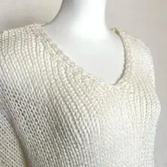 未使用　EMODA エモダ　メッシュニット　Ｆのサムネイル