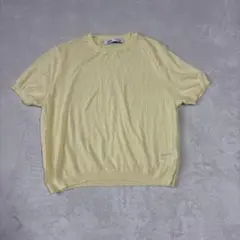 ZARA 半袖ニット イエロー Mサイズ