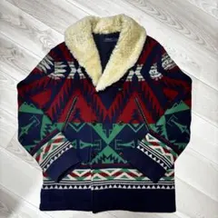 【希少】POLO RALPH LAURENネイティブ柄 ムートン ジャケット