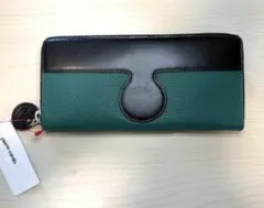 新品未使用　ピエールカルダン　レディース　長財布　牛革　本革　深緑のサムネイル