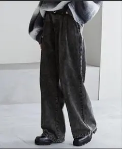 cussil グレー デニムパンツ L
