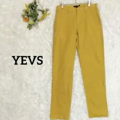 【イーブス】カジュアルパンツ　山吹色　伸縮性あり　メンズ