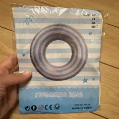 SALE‼️ 浮き輪　ブルー　小さめ　ベビー　キッズのサムネイル