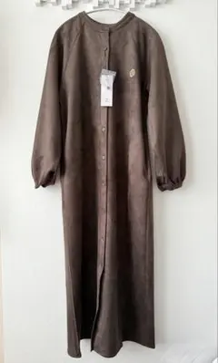 【期間限定お値下げ❣️】アンコキーヌ バンドカラー シャツワンピース