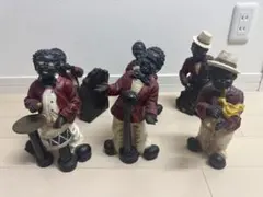 黒人楽団フィギュアヴィンテージ6体セット 楽器、ジャズ、JAZZ、喫茶 黒人楽団フィギュアヴィンテージ6体セット 楽器、ジャズ、JAZZ、喫茶
